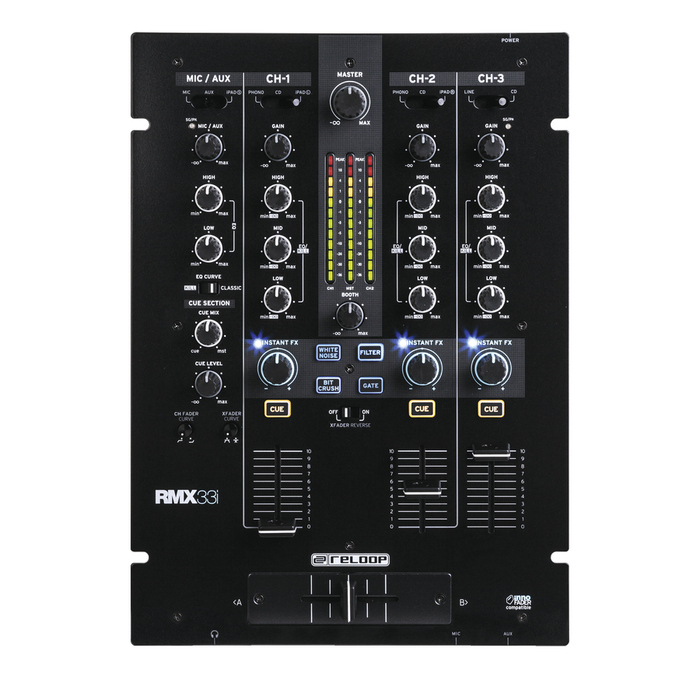 Reloop RMX-33i 3 + 1 Channel DJ Mixer With Onboard Instant FX