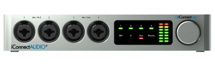 iConnectivity IC-AUDIO4 IConnectAUDIO4+ 4x4 USB Audio/MIDI Interface With Multi-Host Connectivity