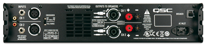 QSC GX7 2-Channel Power Amplifier, 1000W At 4 Ohm