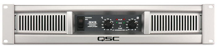 QSC GX3 2-Channel Power Amplifier, 300W At 8 Ohms, 425W At 4 Ohms