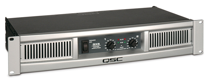 QSC GX5 2-Channel Power Amplifier, 500W At 8 Ohm, 700W At 4 Ohm