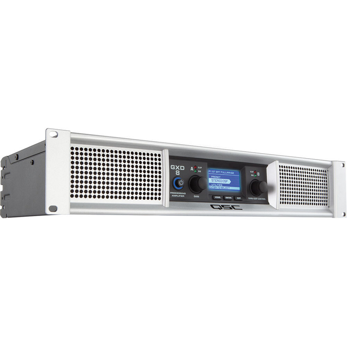 QSC GXD8 2-Channel Power Amplifier With DSP, 1200W At 4 Ohms