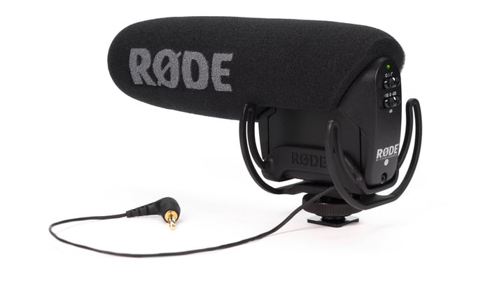 Rode VIDEOMIC-PRO-R Compact Directional On-Camera Microphone With Rycote Lyre Shock Mount