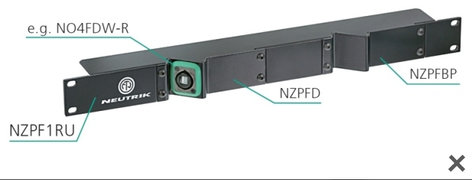 Neutrik NZPFBP 1RU Z-Panel Blank Plate