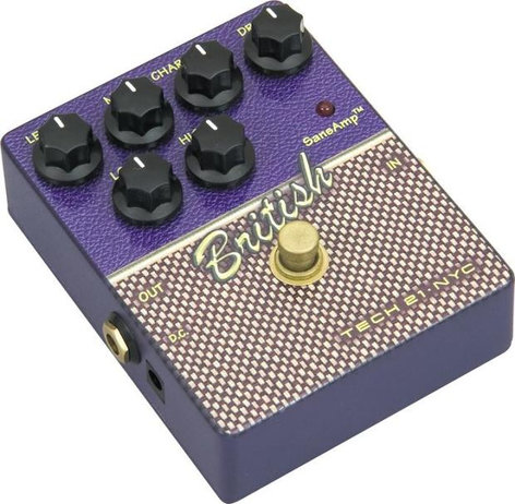 Tech 21 CS-BRIT.2 SansAmp Character Series British V2 Distortion/Overdrive Guitar Effect Pedal