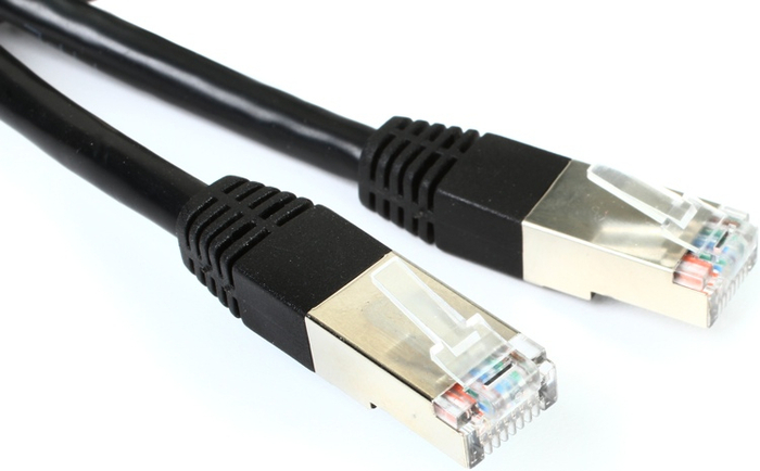 Livemix CBL-CAT6-25 25` Shielded CAT6 Cable, BLK
