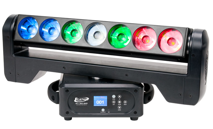 Elation ACL 360 Bar Moving Bar Effect Fixture With 7x15W RGBW Pixel Controllable LED's