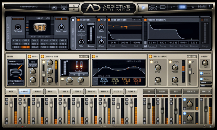 XLN Audio ADD-DRUMS-2 Addictive Drums 2 Drum Production Software