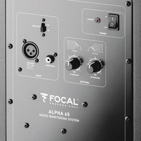 Focal ALPHA-65 Alpha 65 2-Way Active Monitor, 6.5" Polyglass Cone