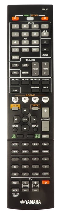 Yamaha ZF303700 Remote For RX-V575 And RAV498