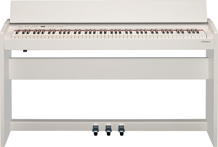 Roland F140R Digital Piano - White 88-Key Compact Digital Piano