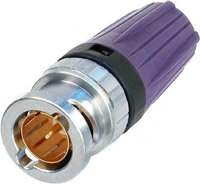 Neutrik NBNC75BYY11 75 Ohm BNC Cable Connector With Rear Twist And Color Coded Boots