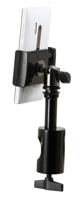 On-Stage TCM1901 Grip-On Universal Device Holder With U-Mount Round Clamp