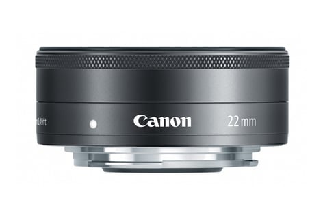 Canon EF-M 22mm F2 STM Prime Lens, Black