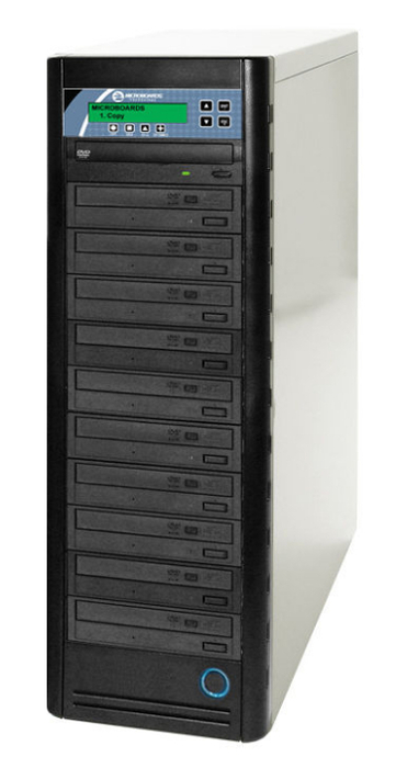 Microboards NT-BDPRV3-07 Networkable CopyWriter Pro CD DVD Blu-ray 1-to-7 Tower Duplicator