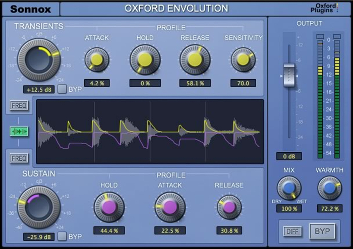 Sonnox OXFORD-ENVOLUTION-HD Oxford Envolution Virtual Envelope Shaper Plugin Software, HD Version