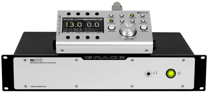 Grace Design m905-BK Reference Monitor Controller With Analog And Digital Inputs, Black