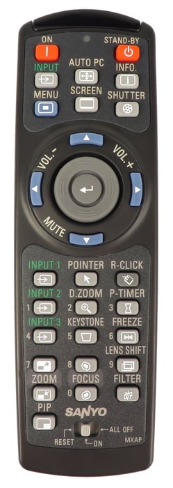 Panasonic 645-103-0191 Remote For PLCWL5500