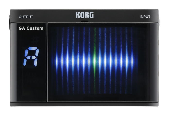 Korg GA Custom Handheld Tuner - Black Chromatic Handheld Tuner With Ultra-bright 3D Display And 3 Display Modes