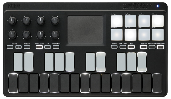 Korg nanoKEY Studio 25-Key Studio Mobile USB MIDI Controller With Bluetooth