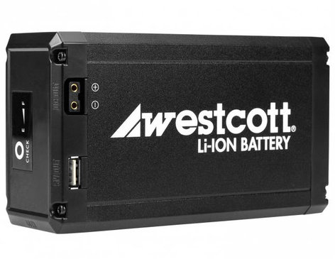 Westcott 7424 Portable Battery Rechargeable 10.4h Lithium Ion Battery