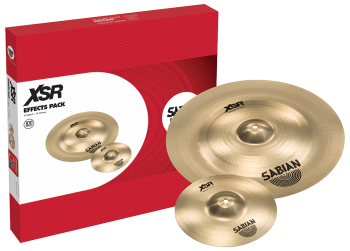 Sabian XSR5005EB XSR Effects Pack Cymbal Pack With 10" XSR Splash, 18" XSR Chinese