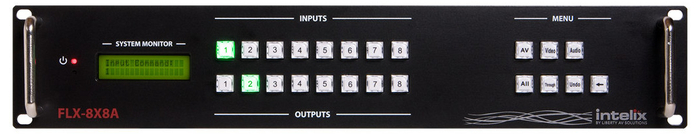 Intelix FLX-88 8x8 Input To Output Modular Video/Audio Matrix Switcher