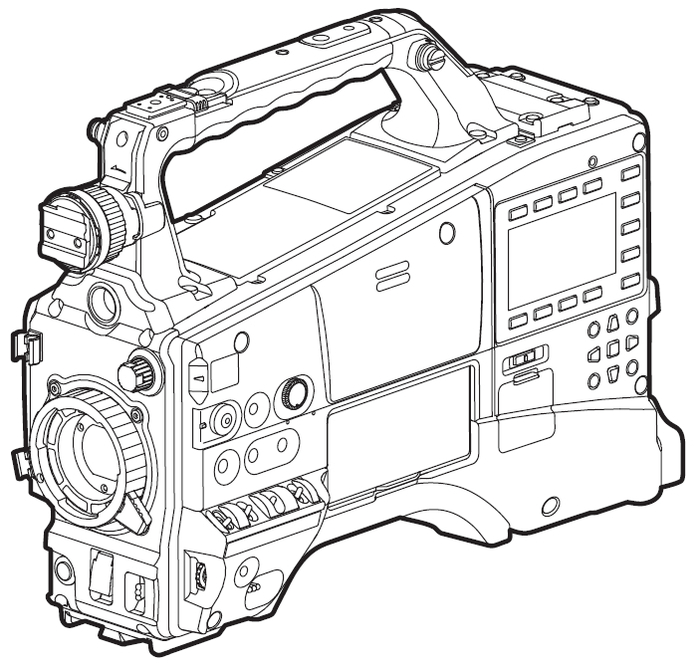 Panasonic AJ-PX380G HD 3MOS P2 Camcorder, Body Only