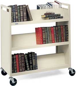 Bretford Manufacturing V336 Book Truck, 6 Slant Shelves