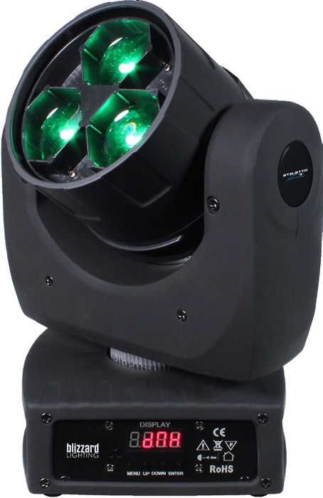 Blizzard Stiletto Z3 3x15W RGBW Moving Head Wash With Zoom