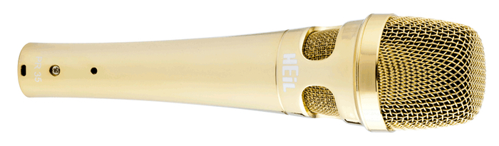 Heil Sound PR35-GOLD Large Diameter Hand-Held Microphone, Gold