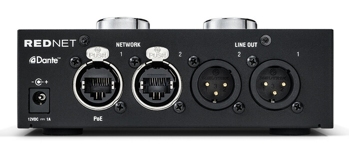 Focusrite Pro RedNet AM2 Stereo Headphone / Line Output Interface For Dante Audio Network