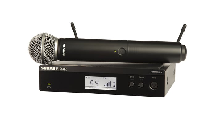 Shure BLX24R/SM58-H9 Wireless Rackmount Mic System With SM58 Mic, H9 Band