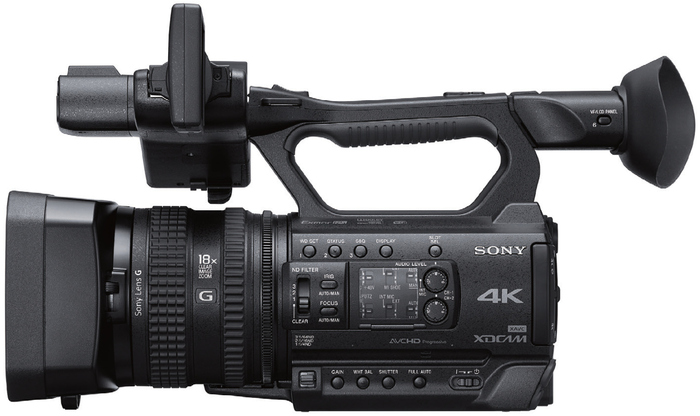 Sony PXWZ150 4K XDCAM Camcorder With 24x Zoom Lens