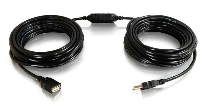 Cables To Go 38988 USB-A Male To Female Active Extension Cable 25 Ft. USB-A Male To USB-A Female Cable (Center Booster Format)