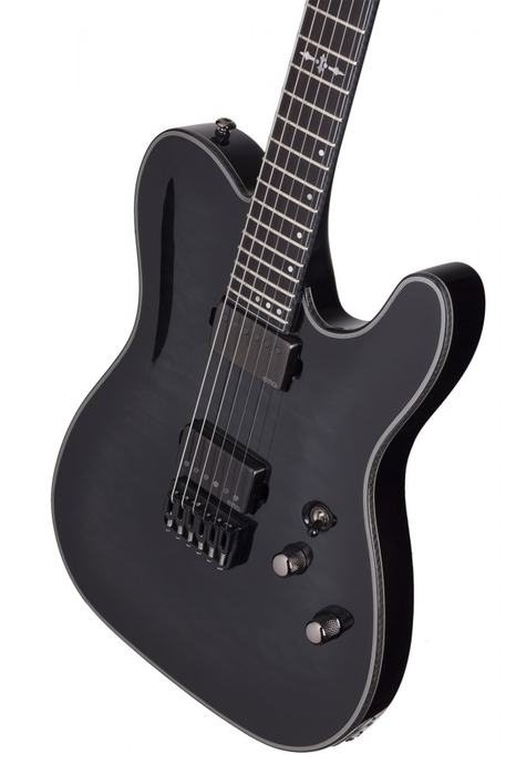 Schecter HELLRAISER-HHPT7-TBB Hellraiser Hybrid PT-7 7 String Electric Guitar, Trans Black Burst Finish