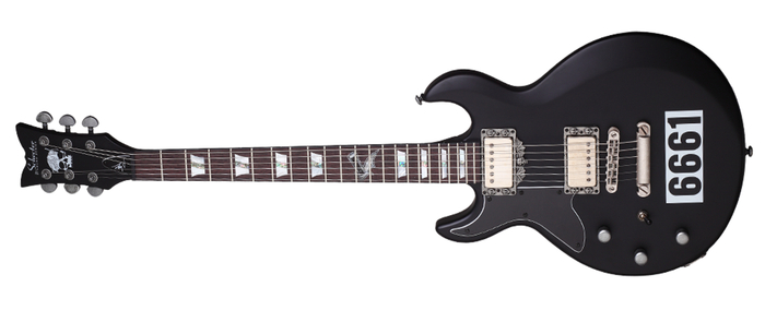 Schecter Z-VENGEANCE-LH-ANSBB Zacky Vengeance 6661 LH Left-Handed Electric Guitar With Black Burst Finish