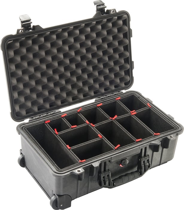 Pelican Cases 1510TP Protector Case 19.8"x11"x7.6" Protector Carry-On Case With TrekPak Divider
