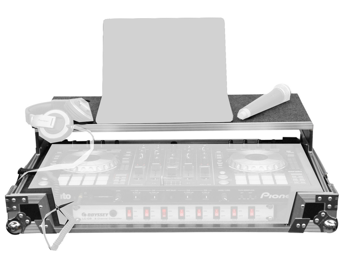 Odyssey FZGSPIDDJSX2 Case For Pioneer DDJ-RX/SX/SX2/SX3 DJ Controller With 1 Unit Bottom Rack