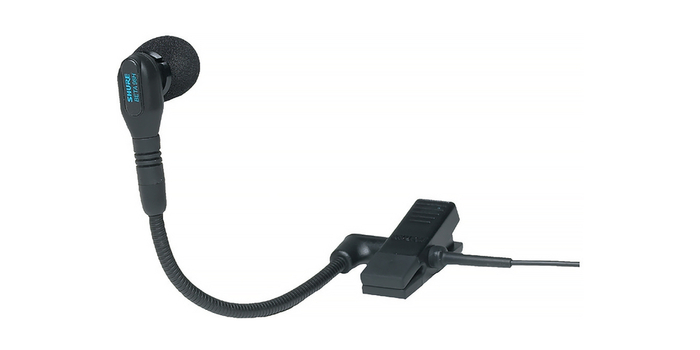 Shure BLX14/B98-H9 BLX Series Single-Channel Wireless Bodypack System With Clip-On Instrument Mic, H9 Band (512-542MHz)
