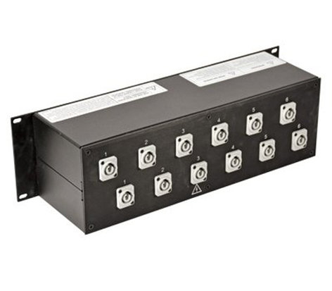 Lex PRM3IN-1CC12GN Rack Mount Power Distribution, L21-30 In And Thru, (12) Powercon Outputs