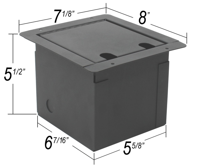 Elite Core FB8-SP Recessed Floor Box With 8xXLRF And 2 Speakon Connectors