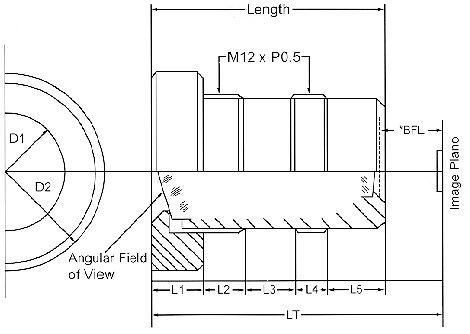 Marshall Electronics V-4402.1-2.5-HR 1/3" M12 Mount 2.1mm F/2.5 Miniature Lens