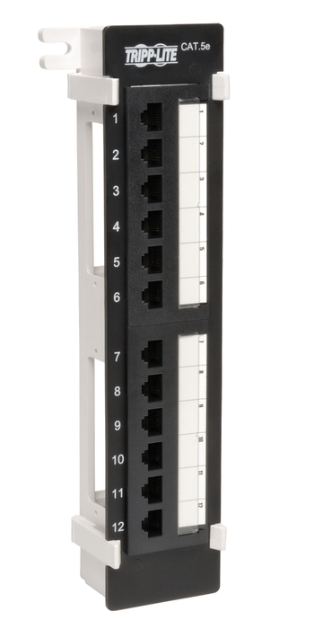 Tripp Lite N050-012 12-Port Wall Mount CAT5e Patch Panel