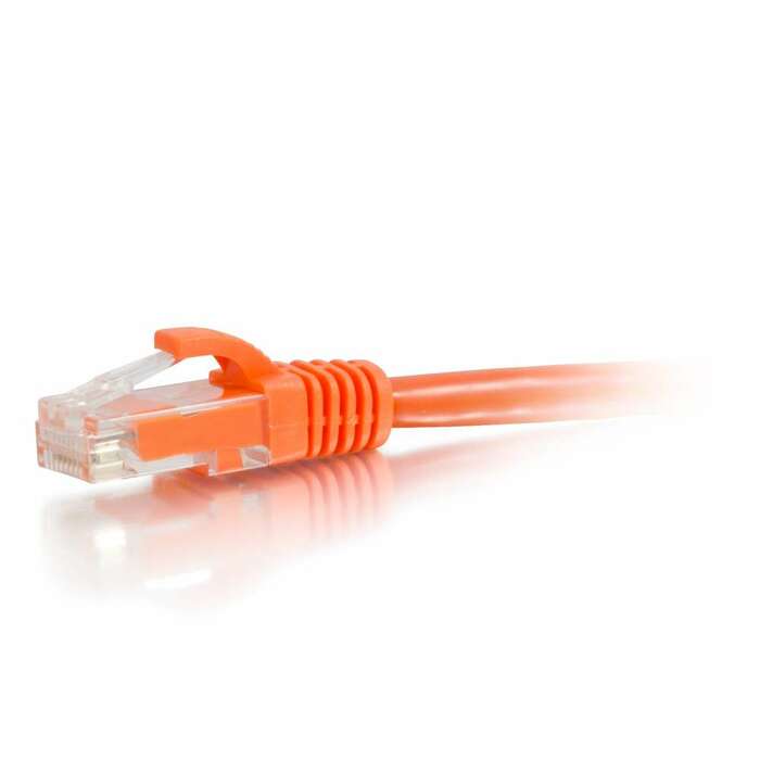 Cables To Go 27810 Cat6a Snagless Unshielded (UTP) Patch Cable Orange Ethernet Network Patch Cable, 1 Ft