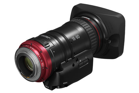 Canon 1714C002 CN-E 18-80mm T4.4 COMPACT-SERVO Cinema Zoom Lens, EF Mount