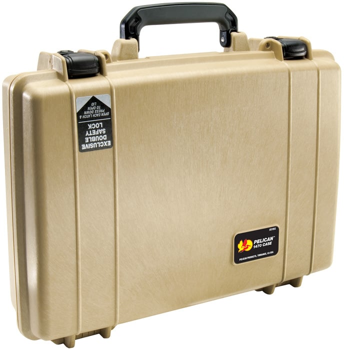 Pelican Cases 1470 Protector Case 15.7"x10.7"x3.9" Laptop Case, Empty Interior
