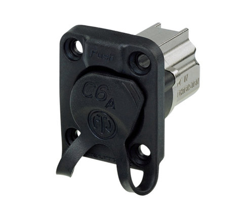 Neutrik NE8FDX-P6 Durchgangs-Einbaubuchse CAT6A D-Form