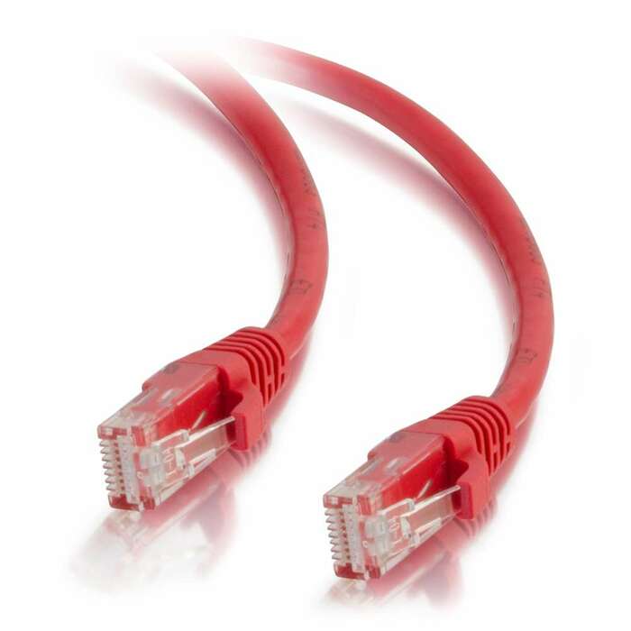 Cables To Go 15190 Cat5e Snagless Unshielded (UTP) Patch Cable Red Ethernet Network Patch Cable, 5 Ft