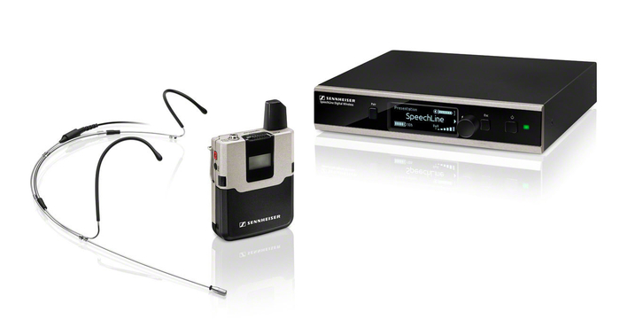Sennheiser SL HEADMIC SET DW-4-US R Speechline Wireless Headworn System, 1.9Ghz, With SL Headmic 1 Mic